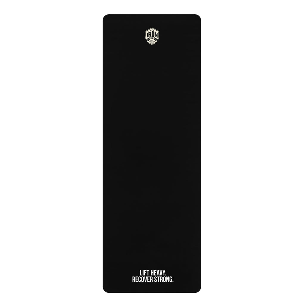 Durable Rubber Yoga Mat - Lift Heavy, Recover Strong, Fitness Enthusiasts, Home Workouts, Yoga Classes, Gift for Athletes